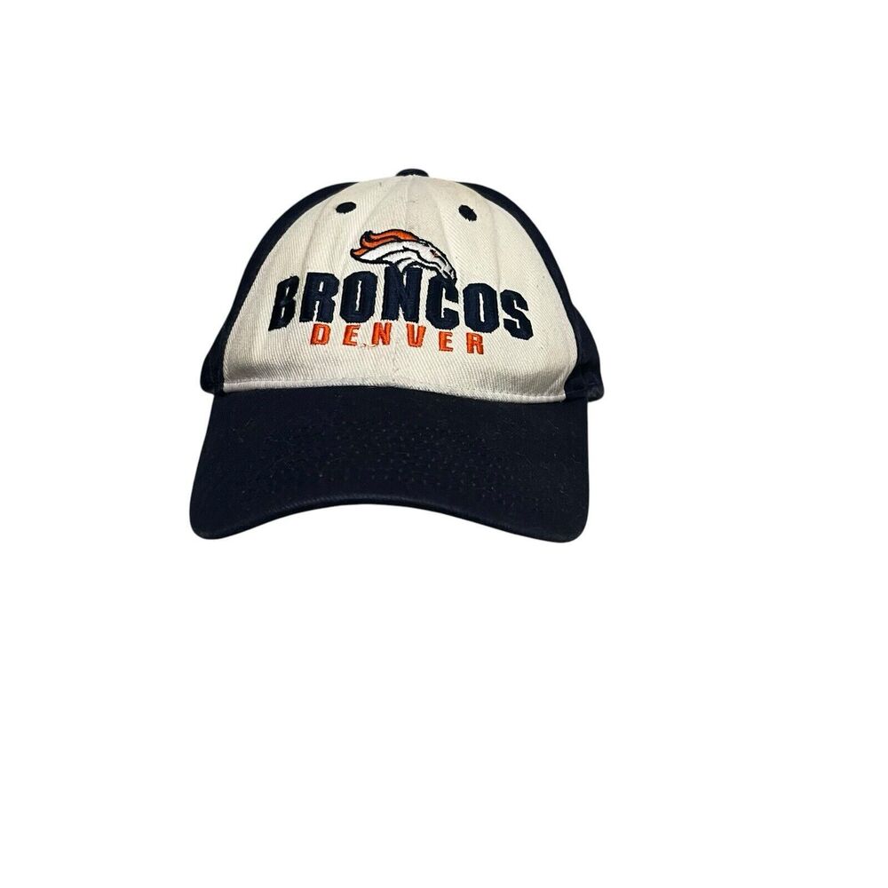 NFL Team Apparel Denver Broncos Embroidered Logo Hat Baseball Cap Adjustable